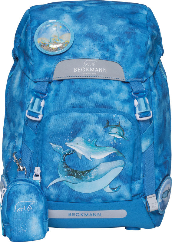 Beckmann Classic Schulrucksack 1st – Ocean – 24,0×37,0×25,0 cm – 22 l – Recycelte Materialien