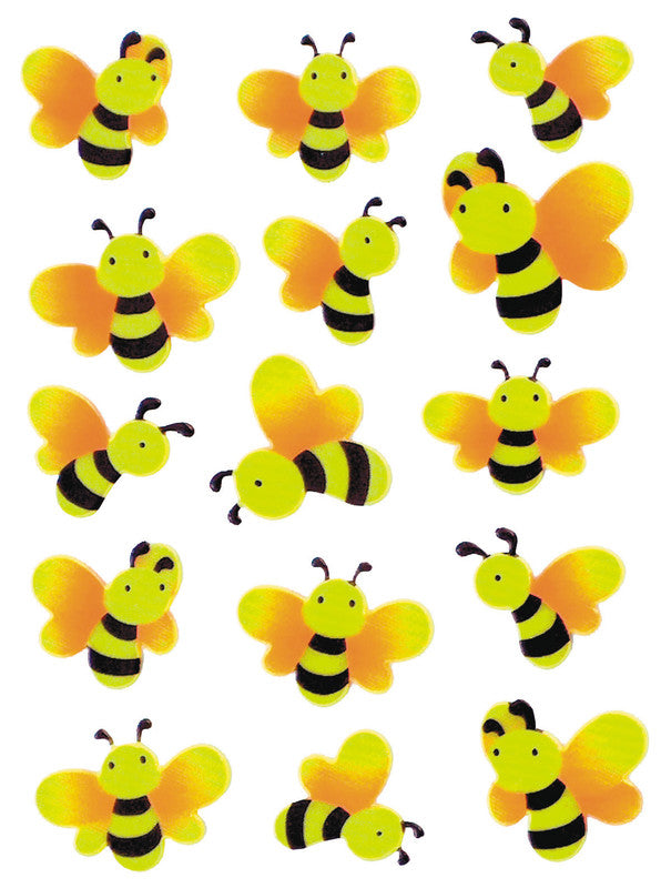 HERMA Schmucketiketten Bienen – 15 Stück – permanent – mehrfarbig