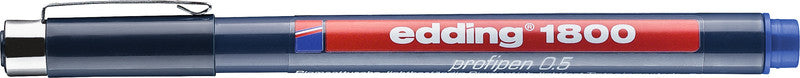 Edding 1800 Fineliner 0,5 mm – blau – wasserfest, dokumentenecht