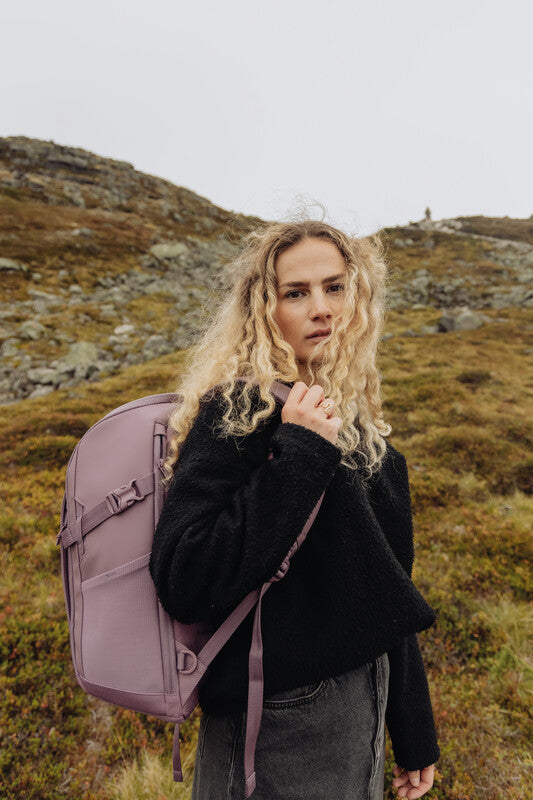 Beckmann Street Go – Notebook-Rucksack – für 16"-Notebook, 26 l, rPET, violett, USB-Anschluss