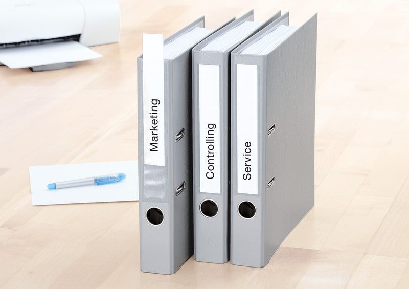 HERMA Druckeretiketten, 192 mm × 38 mm, weiss, Papier, permanent, Packung 100 Blatt (700 Etiketten)