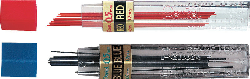 Pentel Bleistiftminen – Blau, 0,7 mm, 12 Stk.