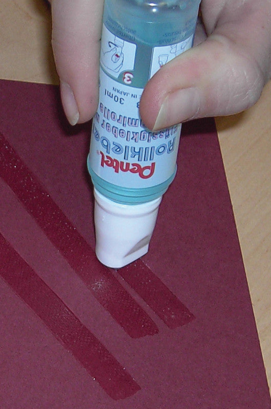 Pentel Roll'n Glue Rollkleber – Roller, permanent, transparent, tropffrei, auswaschbar, für Papier, Karton