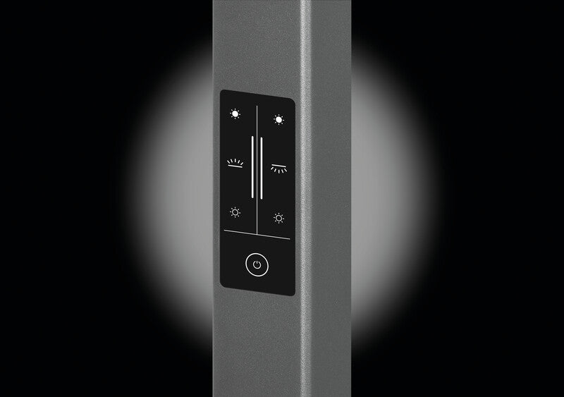 Hansa Saphir Plus Stehleuchte – 4000 K Neutralweiss, dimmbar, mit Bewegungs- & Tageslichtsensor, Anthrazit