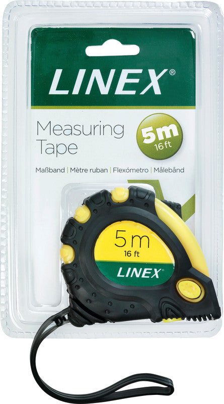 Linex Kunststoff, gelb/schwarz, inkl. Gürtelclip & Handschlaufe, 1 Stk.