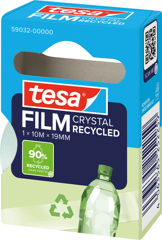TESA Klebeband eco & crystal – 19 mm × 10 m, 1 Rolle
