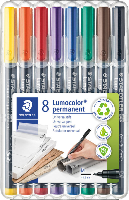 Staedtler Lumocolor Permanent Marker – sortiert, 8 Stück