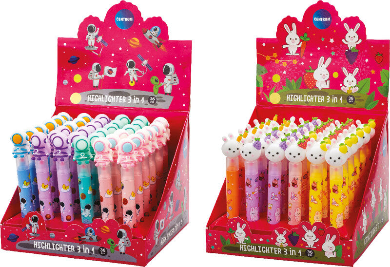Centrum Textmarker – Farben sortiert, Keilspitze 1–5 mm
