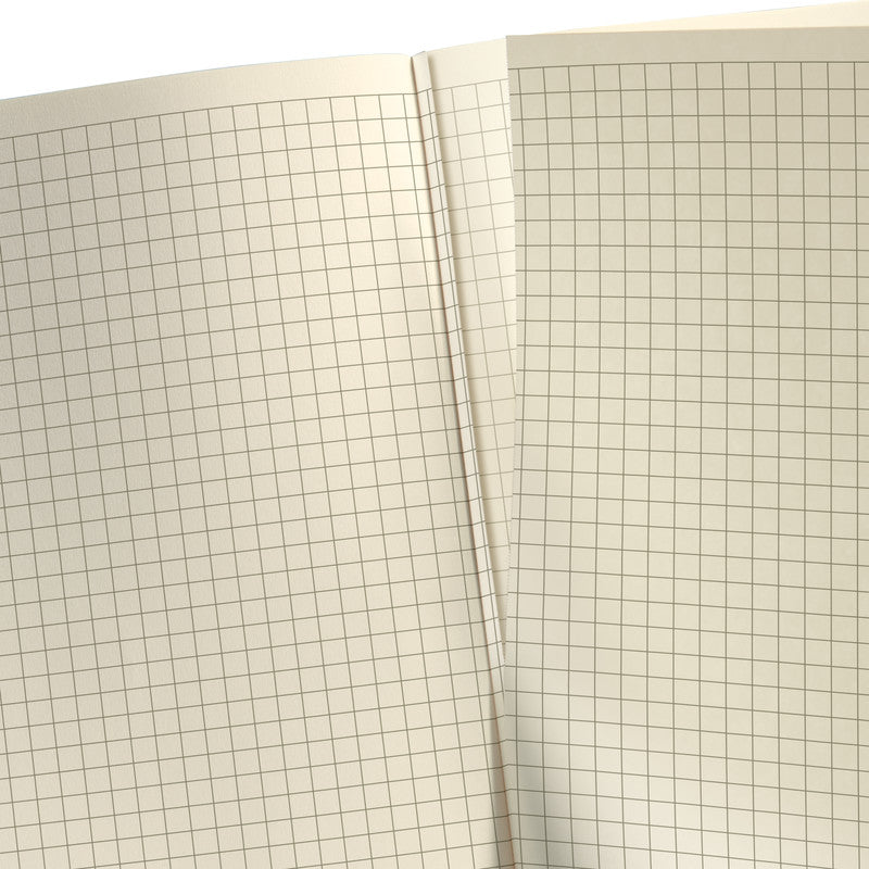 Sigel Notizbuch A5, kariert, Fadenheftung, 194 Seiten, 80 g/m² – schwarz