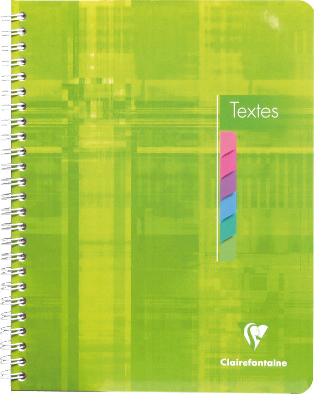 Clairefontaine Spiralheft, 175 × 220 mm, séyès 8 × 3 mm, Spiralbindung, Karton, 144 Seiten, 90 g/m² – sortiert