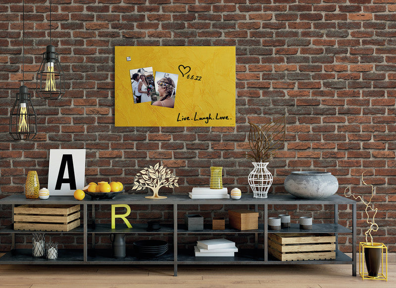 Sigel Whiteboard – 60 × 40 cm, Glas, magnetisch, Wandmontage, inkl. SuperDym Magnetwürfel, Montagesatz
