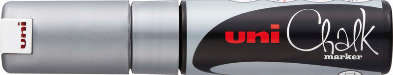 Uni-Ball Kreidemarker – Keilspitze, 8 mm – Silber