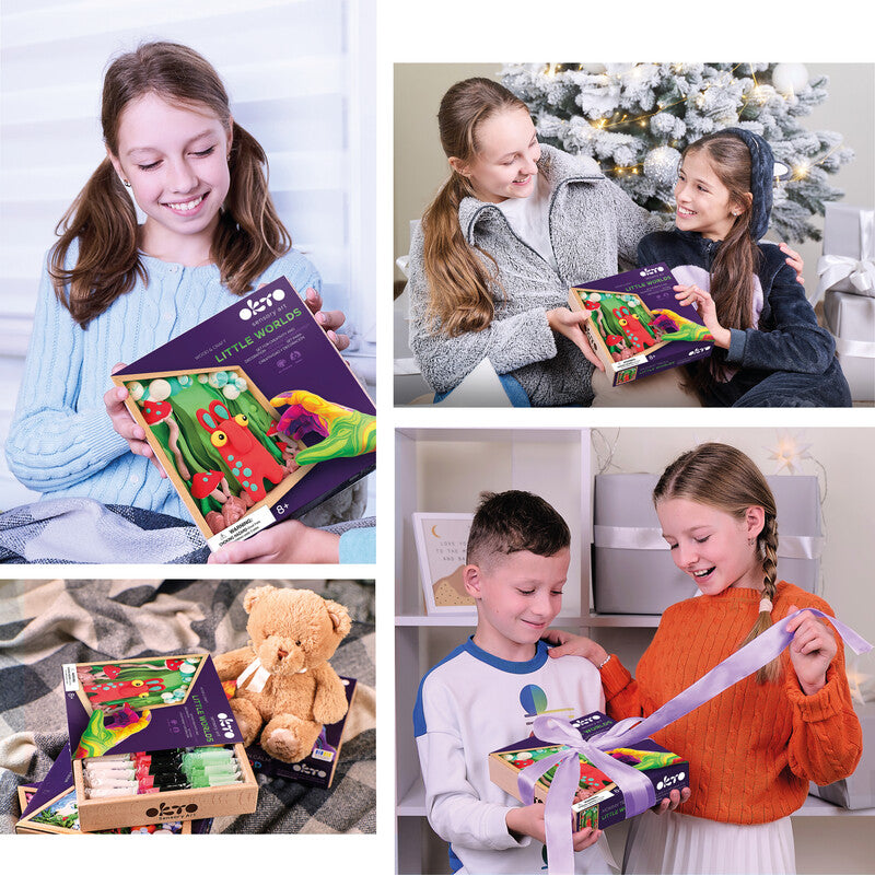 Okto Sensory Art – Modelliermasse-Set Little Worlds – ab 8 Jahren – 210 × 210 mm