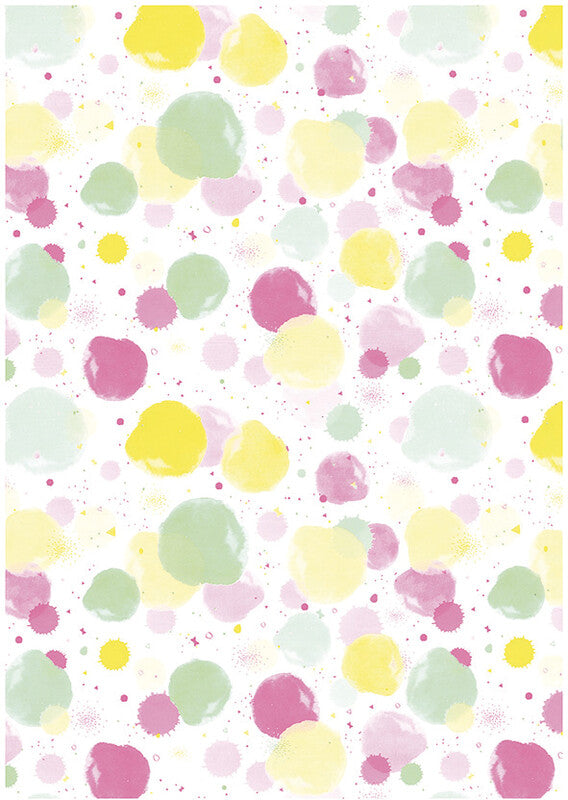 Noname Geschenkpapier School Line Design, 70 g/m², 50 cm × 3 m, mehrfarbig, abbaubar, recyclingfähig