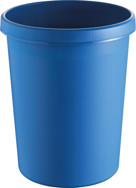 Helit Papierkorb the german – 45 l – Kunststoff, blau – Ø 390 × H 480 mm