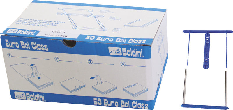 Boldini Ablageprodukt – Kunststoff, Blau, 130 mm, 50 Stk.