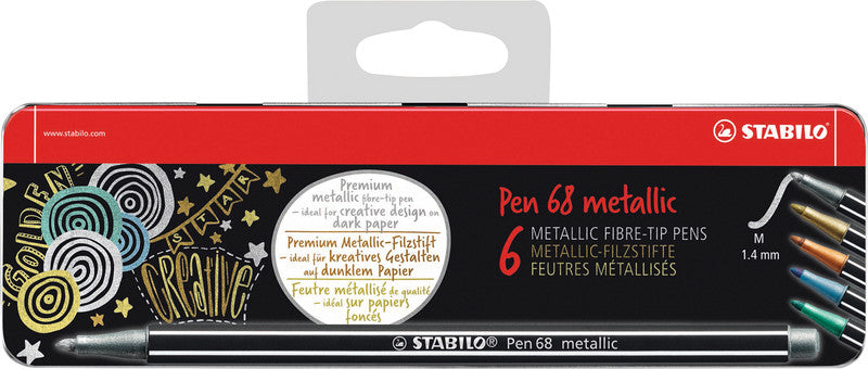 STABILO Filzstifte, Strichbreite 1,4 mm, 6 Farben