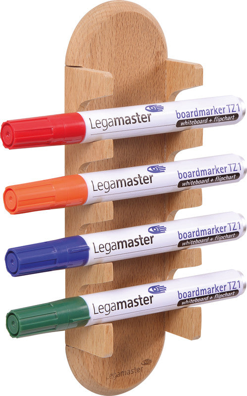 Legamaster Stiftehalter – 6,2 × 24 cm, Buche, magnetisch – für Glasmagnettafeln