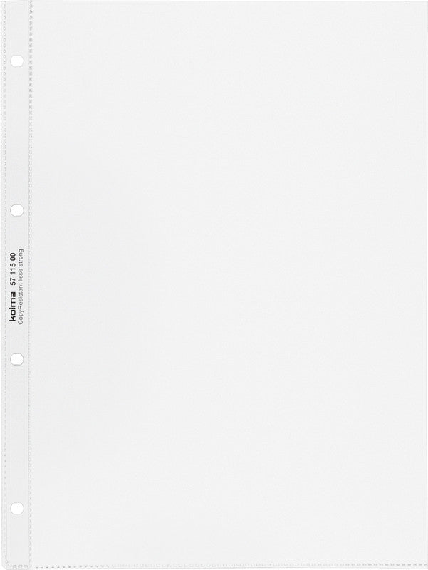 Kolma Sichtmappe A4 – 10 Hüllen, transparent, Kunststoff, glänzend, 100 µm, 100% rezyklierbar