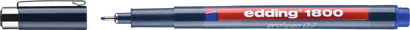 Edding 1800 Fineliner 0,7 mm – blau – wasserfest, dokumentenecht