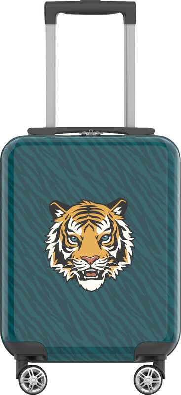 Beckmann Kindertrolley, 22 l, Handgepäck geeignet, 4 Doppelrollen, Motiv Tiger Stars, Mehrfarbig
