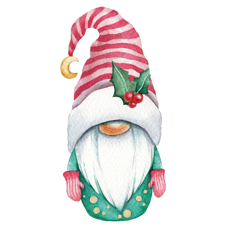 Fasana Servietten Little Nisse mit Ilex – 33 × 33 cm – 3-lagig, Tissue – 20 Stk., FSC