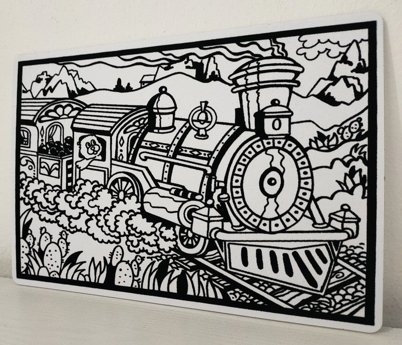 Tataruga Samtbild Malkarton, Karton, 29,7 × 21 cm, grau