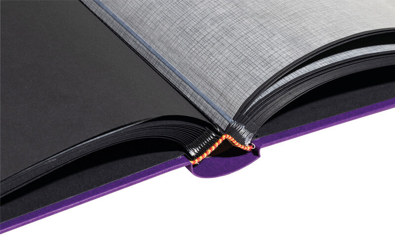 Exacompta Fotoalbum Japan – violett, mit Pergaminzwischenblättern, Karton, 290 × 320 mm