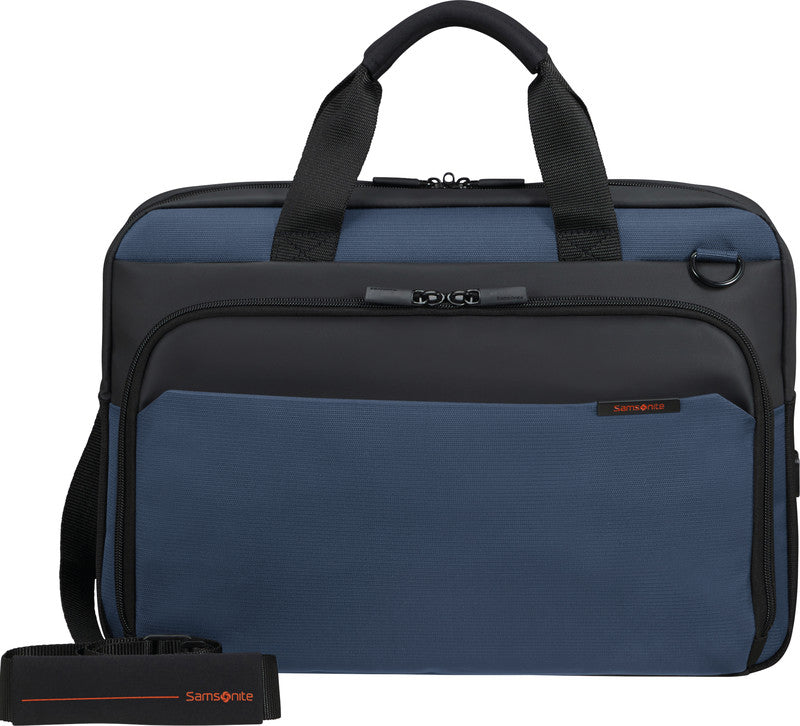 Samsonite Notebook-Tasche – für Notebooks bis 15,6", 12,5 l, Aufsteckfunktion, recyceltes PET (rPET), blau