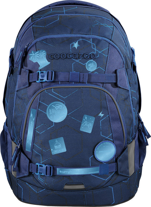 Coocazoo Reflektor-Sticker – Blau – 9,5×20,2×1,0 cm
