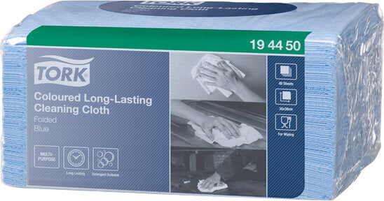Tork Reinigungstücher – für Tork Spender W8 System, Blau, 38 × 30 cm, 320 Stk.