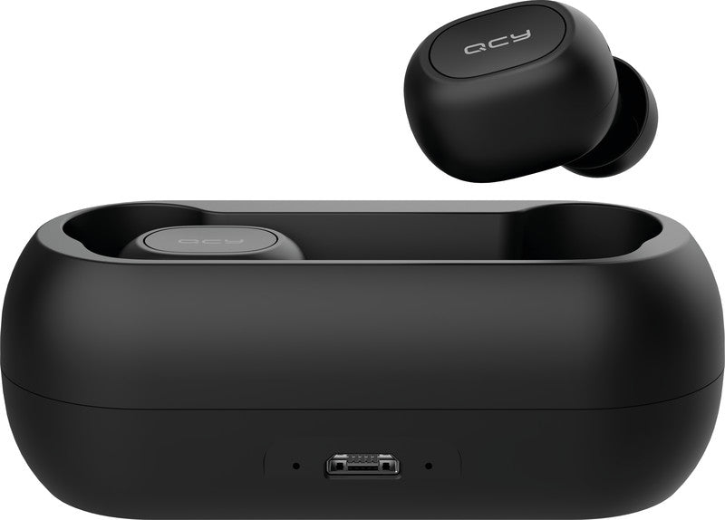 QCY T1C – True Wireless In-Ear Kopfhörer – Bluetooth 5.0, mit Mikrofon – Schwarz, bis 4 h