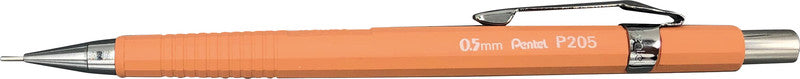 Pentel Sharp P200 Druckbleistift – 0,5 mm, pastellorange, mit Radierer