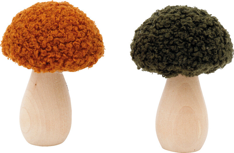 Sifcon Deko-Pilz Herbst, Holz, sortiert, Ø 6,5 × 9 cm