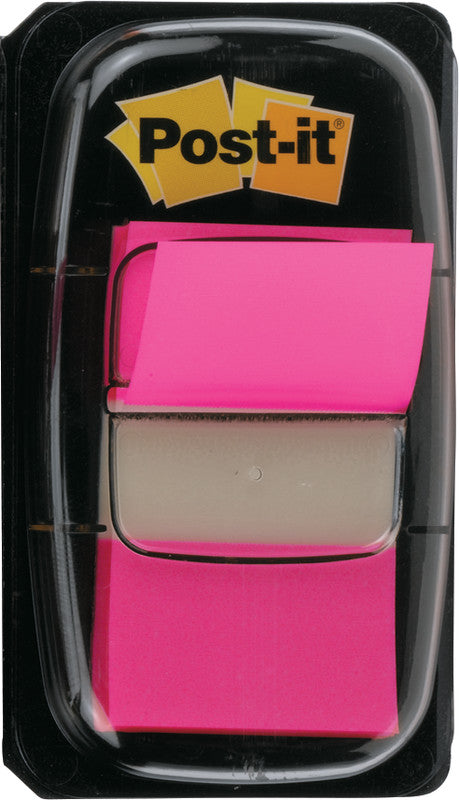 Post-it Indexstreifen – 25,4×43,2 mm – Pink, 2×50 Stück, mit Dispenser