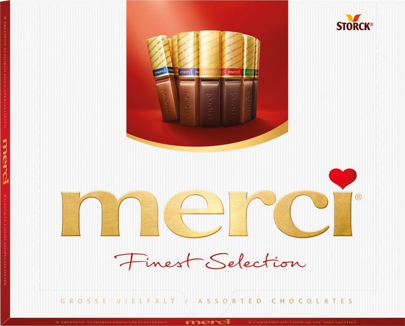 STORCK Merci Schokoladenriegel – Sortiert, 250 g