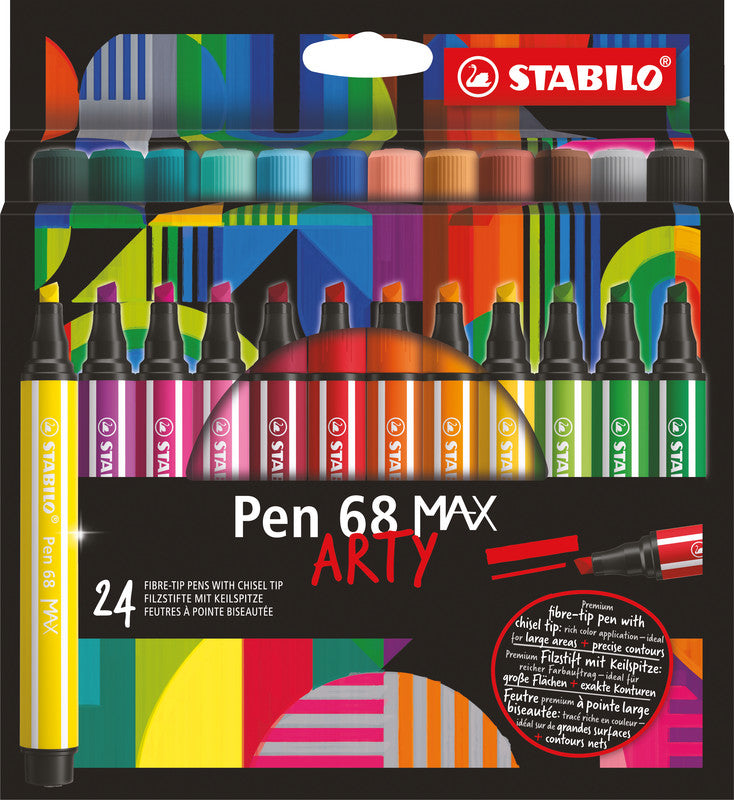 STABILO Filzstifte, Strichbreite 2–5 mm, 24 Farben