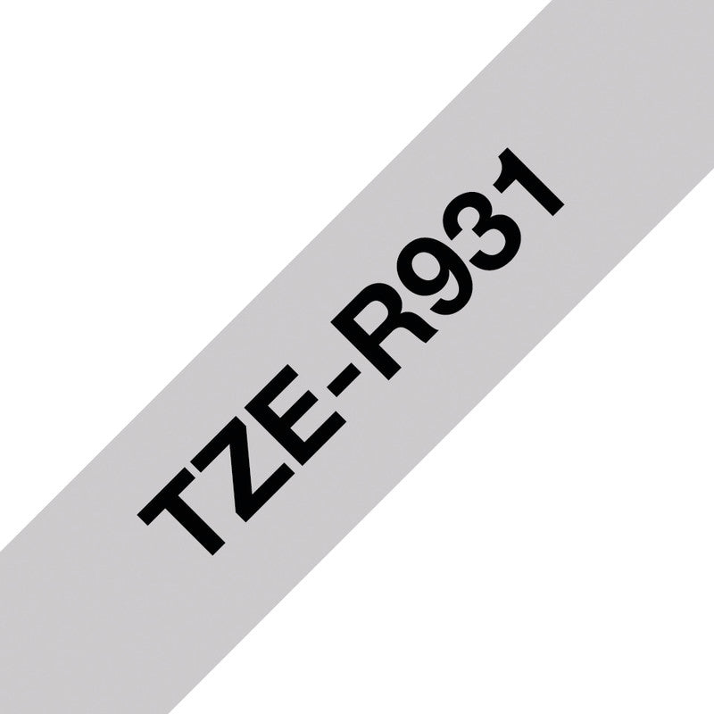 Brother Textilband – 12 mm × 4 m, silber, schwarz, TZe
