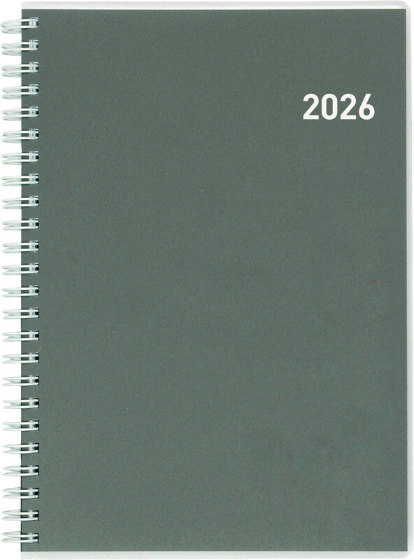 Biella Dispo Term Agenda – 1 Woche/2 Seiten, Spiralbindung, 14,5 × 20,5 cm, 2026, mehrsprachig, FSC