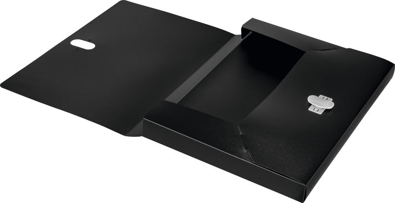 Leitz Recycle Aufbewahrungsbox für A4 – 250 Blatt, B 330 × H 38 × T 254 mm, Schwarz, PP