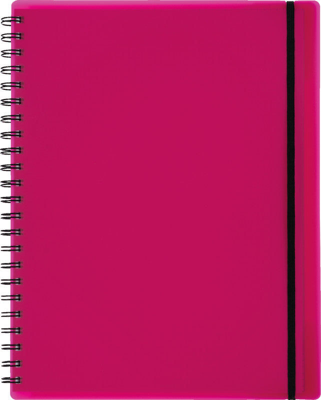 Kolma Collegeblock A4, kariert, Spiralbindung, 100 Blatt, 4-fach gelocht, perforiert, 70 g/m² – Beere