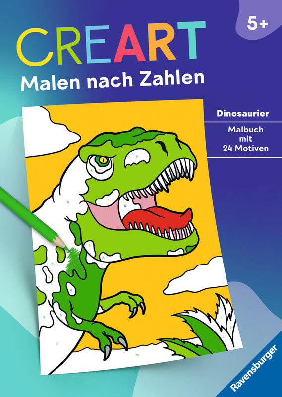 Ravensburger Dinosaurier Malbuch, Karton, 21 × 29,5 cm, Mehrfarbig, ab 5 Jahren