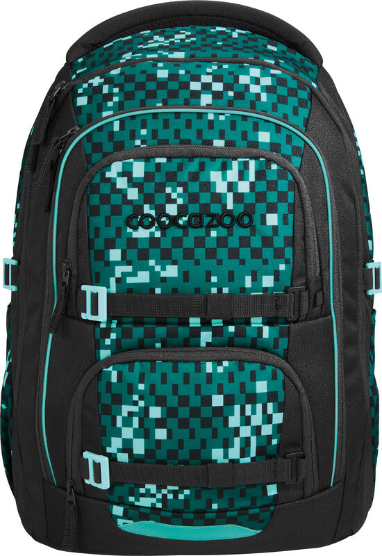 Coocazoo Rucksack Porter – Pixel Blox – aus 100% recycelten PET-Flaschen
