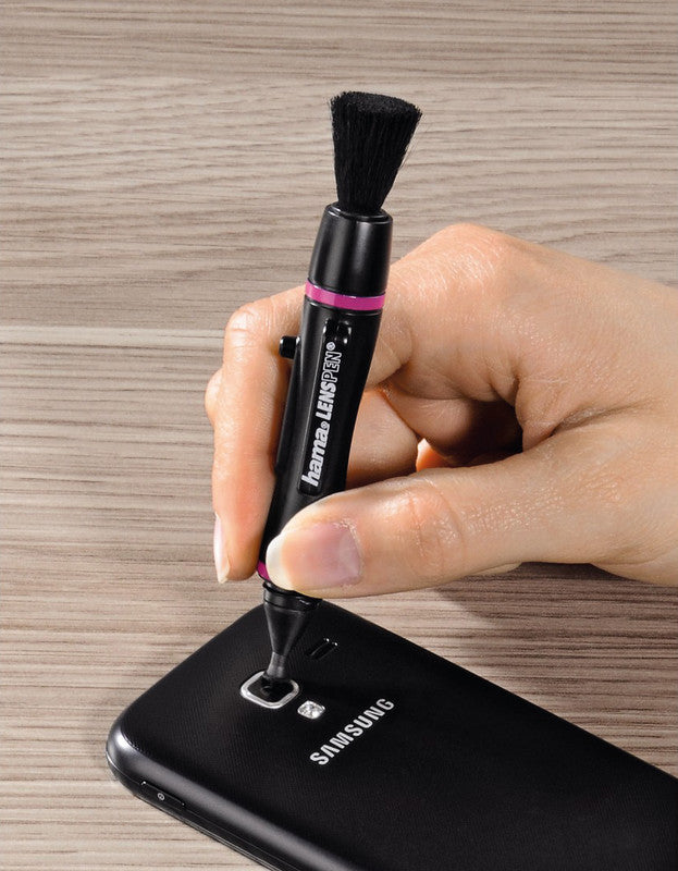 Hama LensPen Reinigungsstift MicroPro II – Objektivpinsel, Ø 5 mm – für Okulare, Smartphone-Kameras