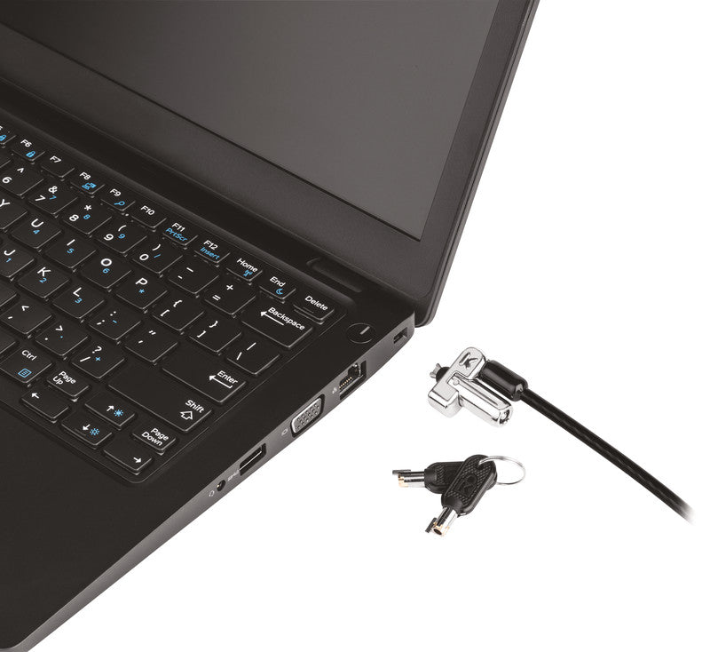 Kensington Slim N17 2.0 Notebookschloss – für ultradünne und 2-in-1-Notebooks, schwarz