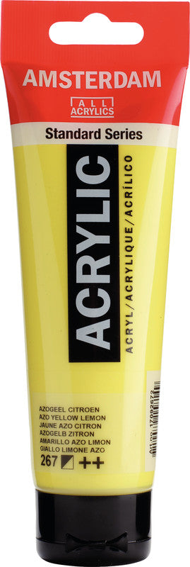Royal Talens Amsterdam – Acryl Standard – Acrylfarbe – Azogelb Zitrone, 120 ml