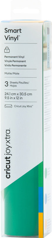 Cricut Matte Vinylfolie – Gelb, Blau und Grün – 24,1 × 30,5 cm – für CRICUT JOY Xtra Schneideplotter