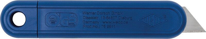 Wedo 76 9811 – Abbrechmesser, Kunststoff, einziehbar, blau