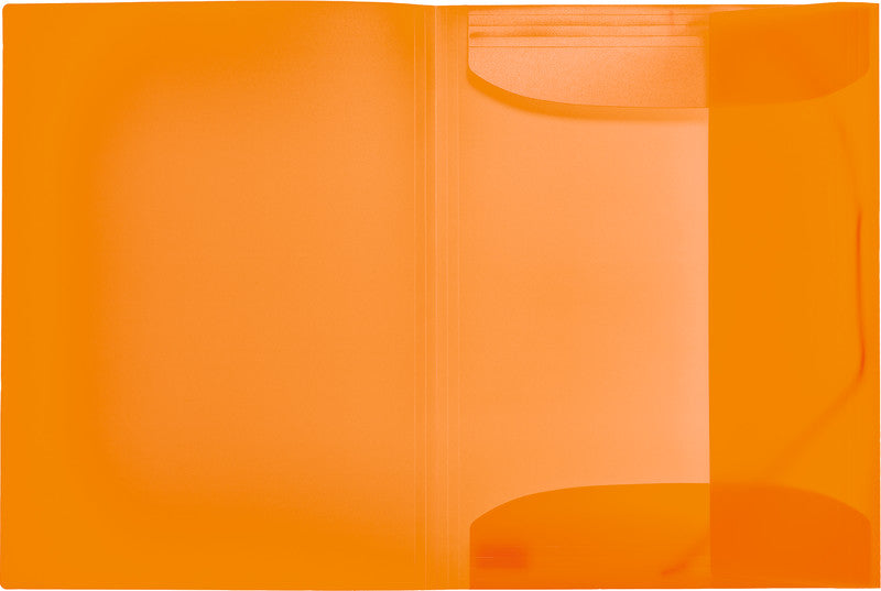 HERMA Gummibandmappe A3 – 3 Klappen, Gummiband, Polypropylen (PP), Orange, Füllhöhe 40 mm