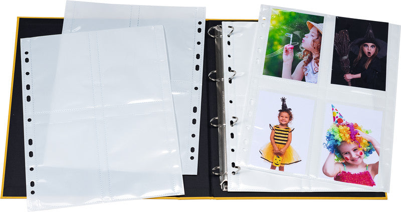 HERMA Sichtmappe 9 × 13 cm – transparent, Kunststoff, glänzend, 10er-Pack